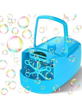High-Speed Bubble Machine for Kids - 18000+ Bubbles/Min, 2 Speeds